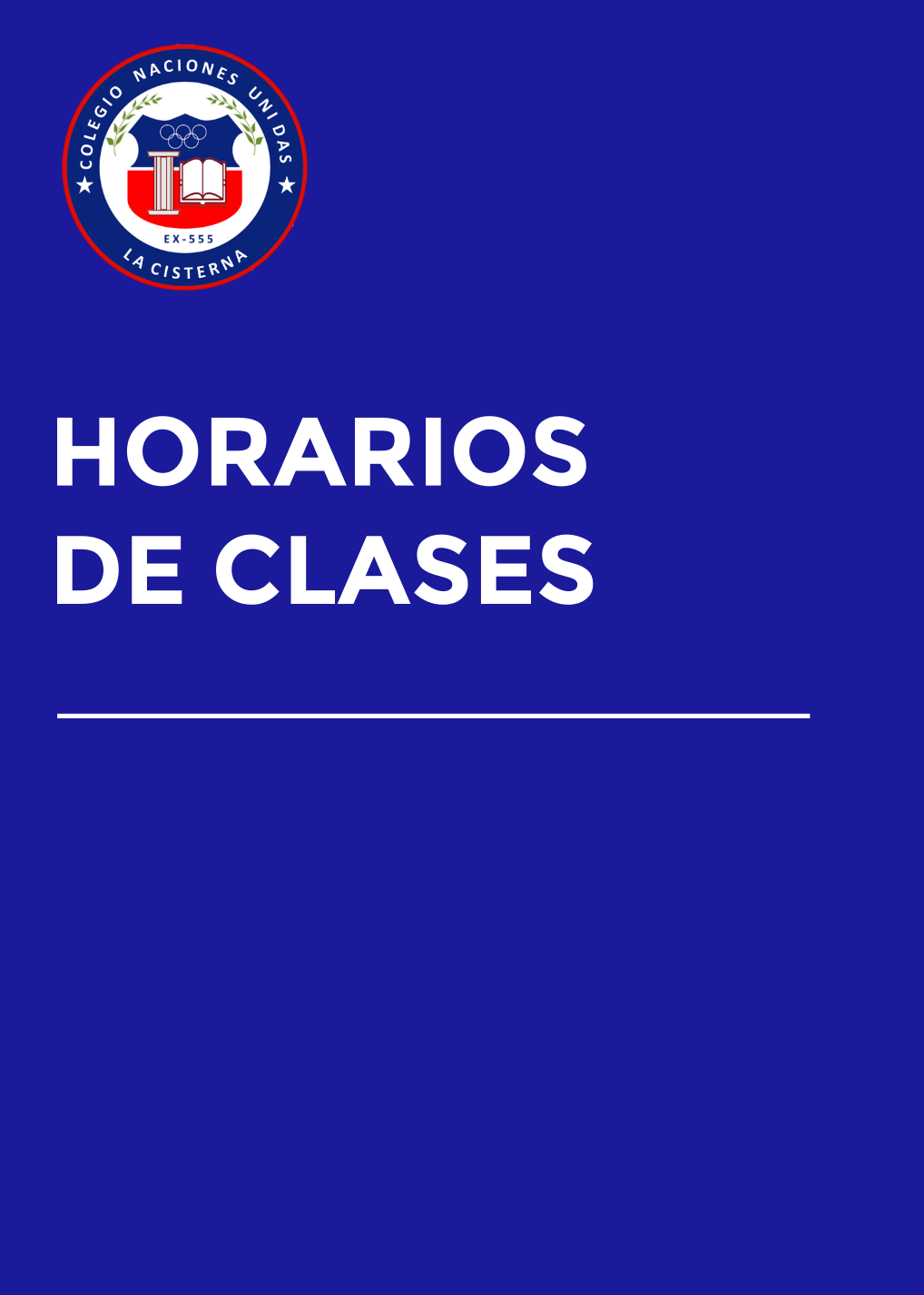 HORARIOS DE CLASES
